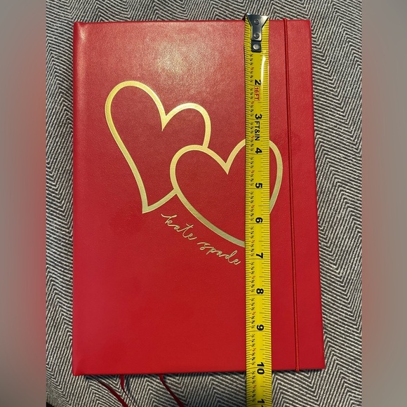 Kate Spade Red Hearts Journal Notebook - Picture 8 of 9